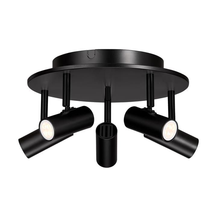 Cato round ceiling spotlight 5, Matte black Belid