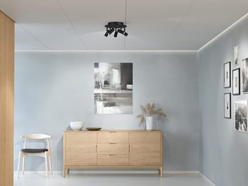 Cato round ceiling spotlight 5 - Matte black - Belid