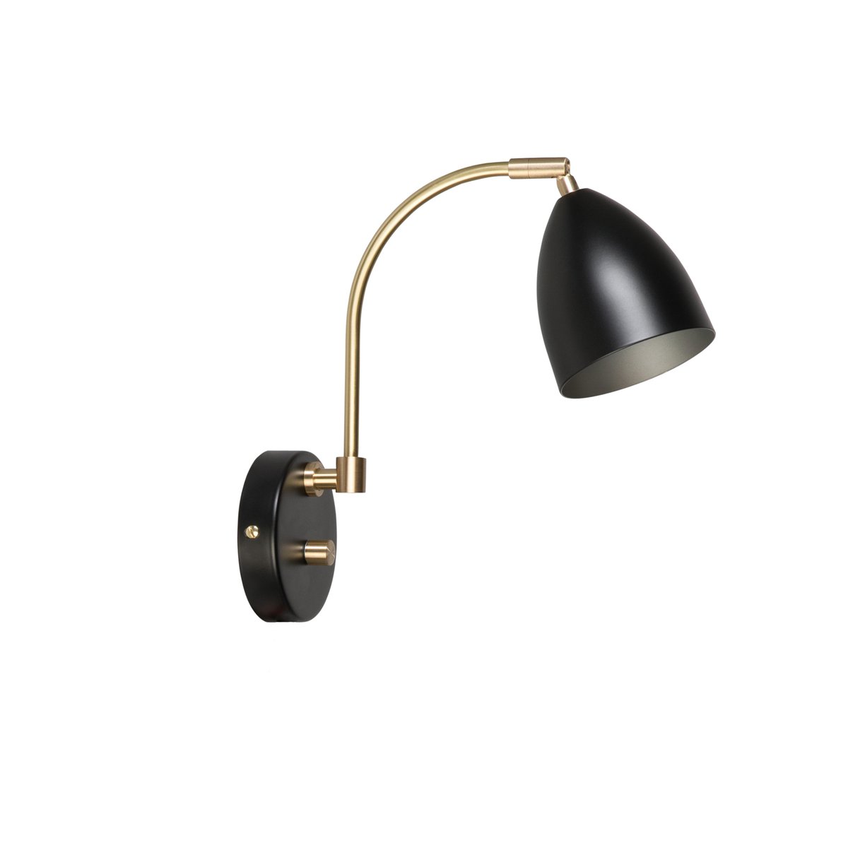 Belid Deluxe wall lamp black, brass