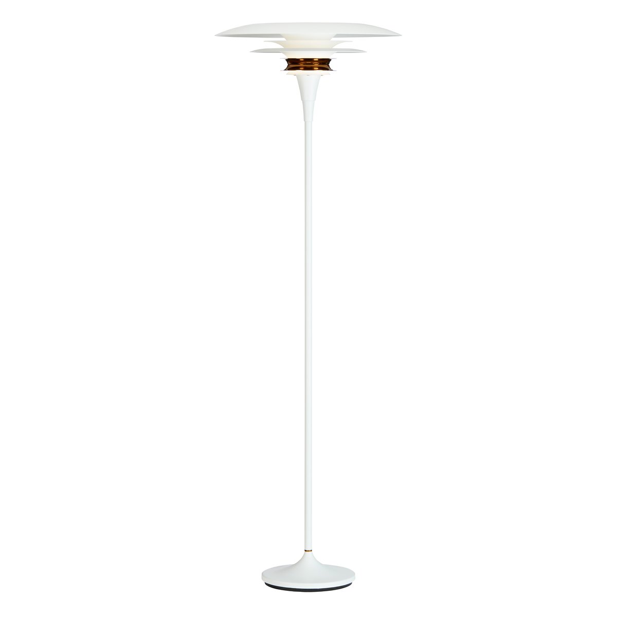 Belid Diablo floor lamp Ø50 cm White-brass