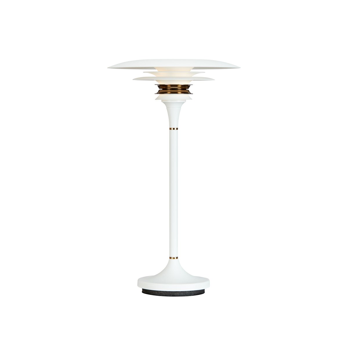 Belid Diablo table lamp Ø20 cm White-brass