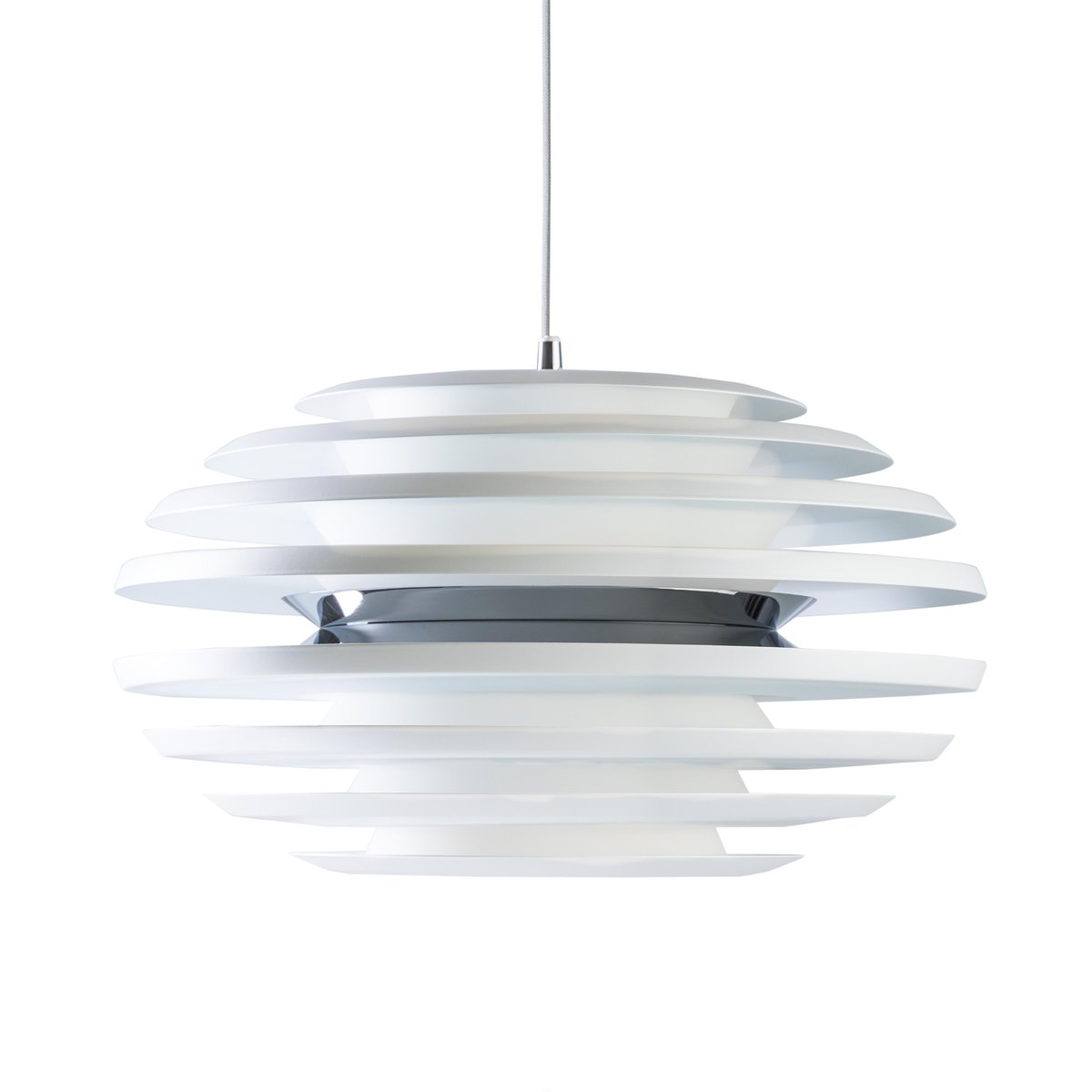 Belid Ellipse ceiling lamp matte white, chrome