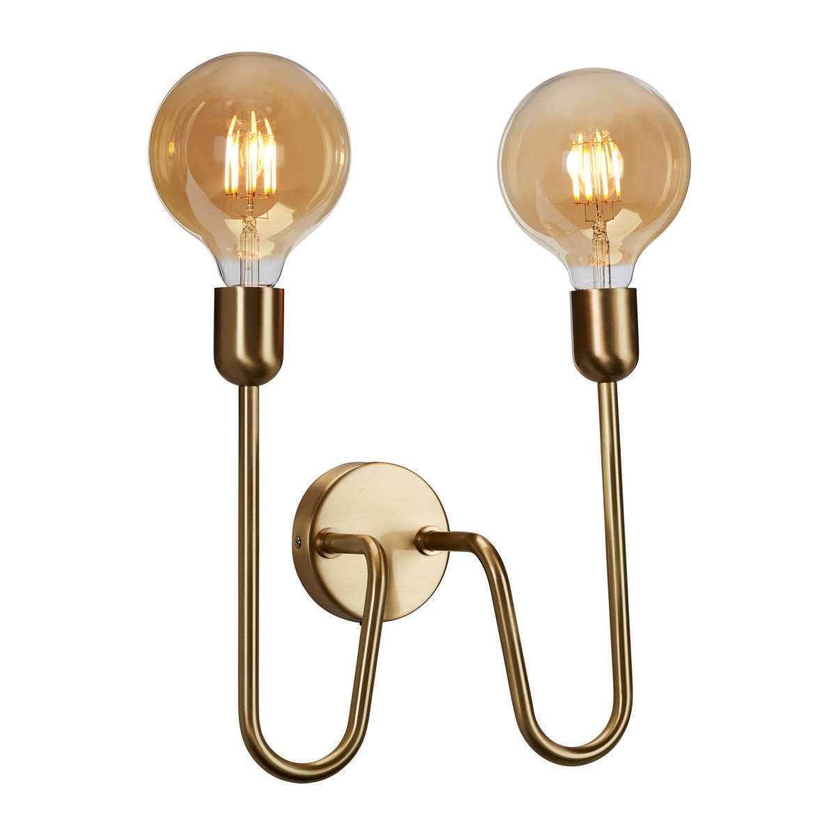 Belid Regal Duo wall lamp hard wired brass