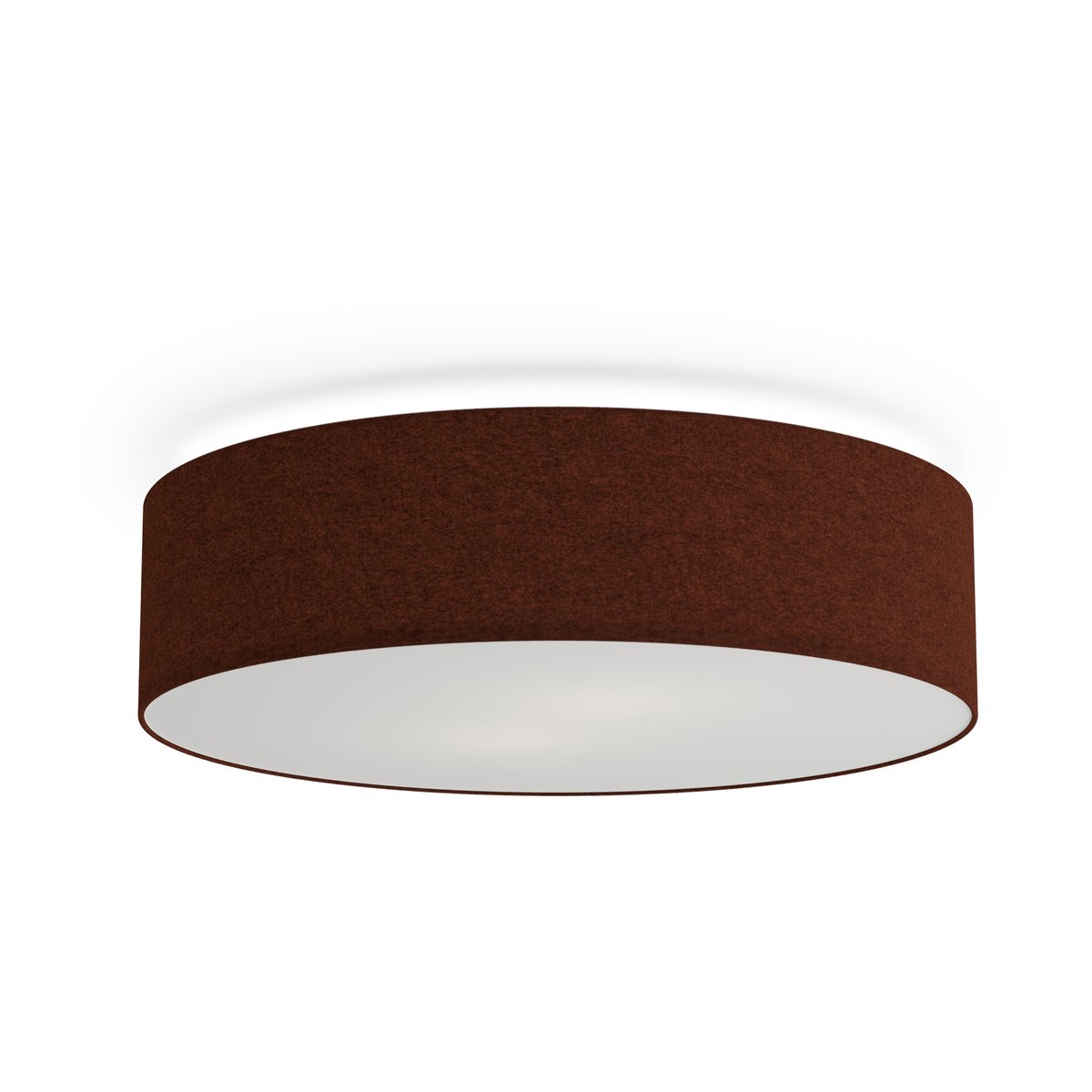 Belid Soft ceiling lamp Ø44 cm Rust red wool