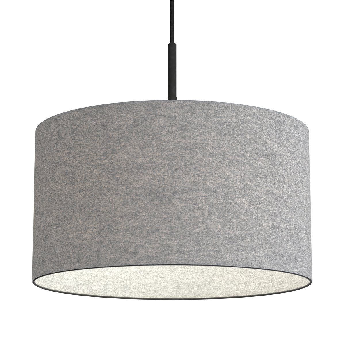 Belid Soft pendant lamp Ø40 cm grey wool