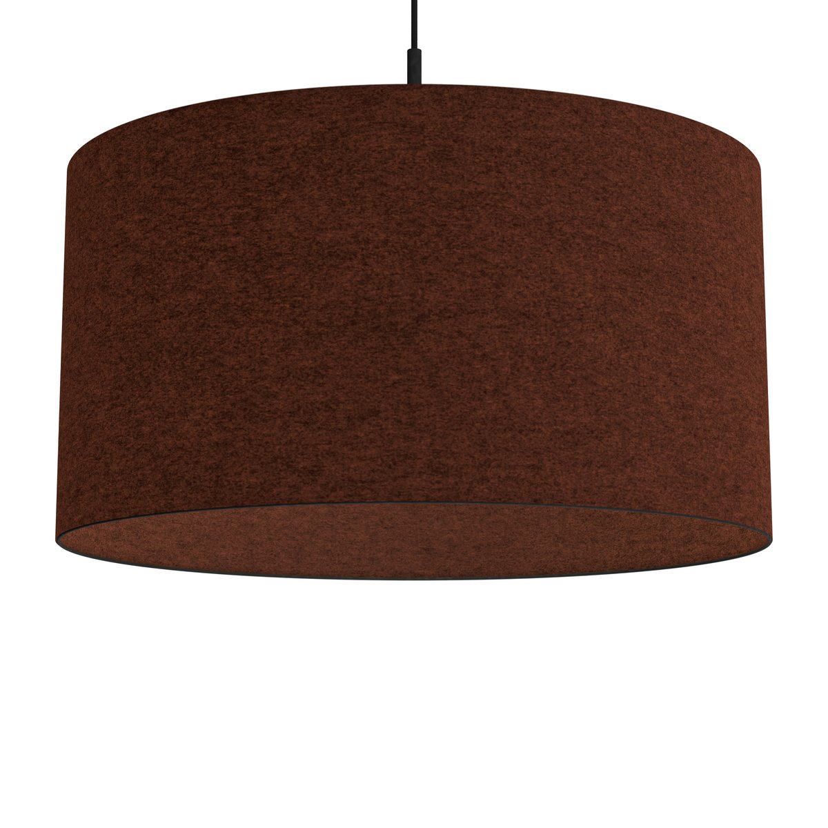 Belid Soft pendant lamp Ø57 cm Rust red wool