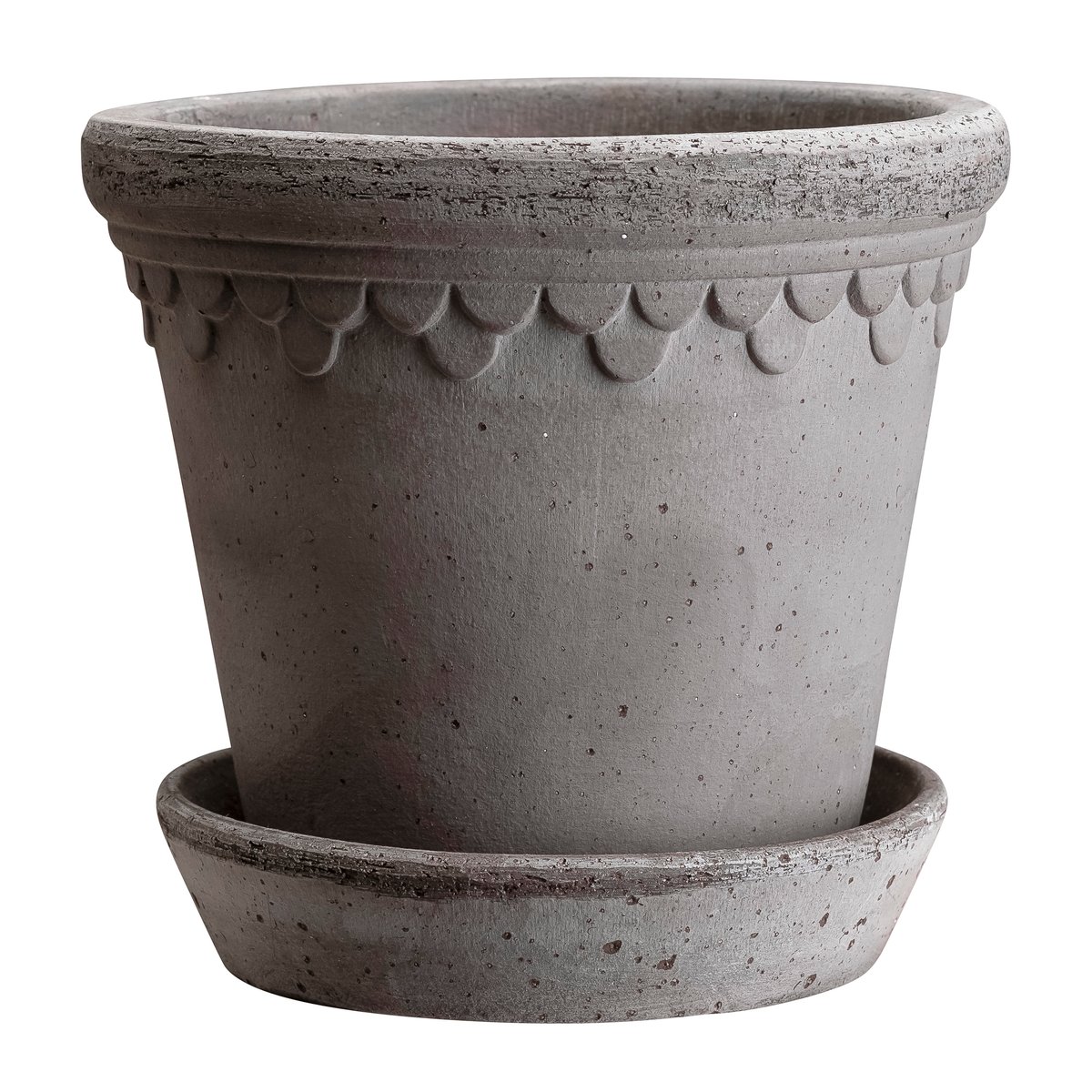 Bergs Potter Copenhagen flower pot Ø12 cm grey | Scandinavian Design | Flower pots | Grey