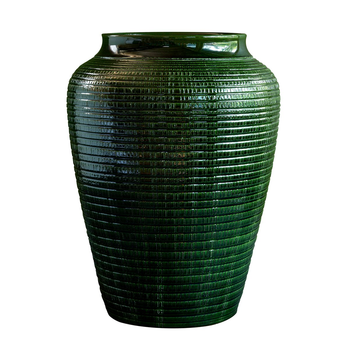 Bergs Potter Willow vase glazed 35 cm Green emerald