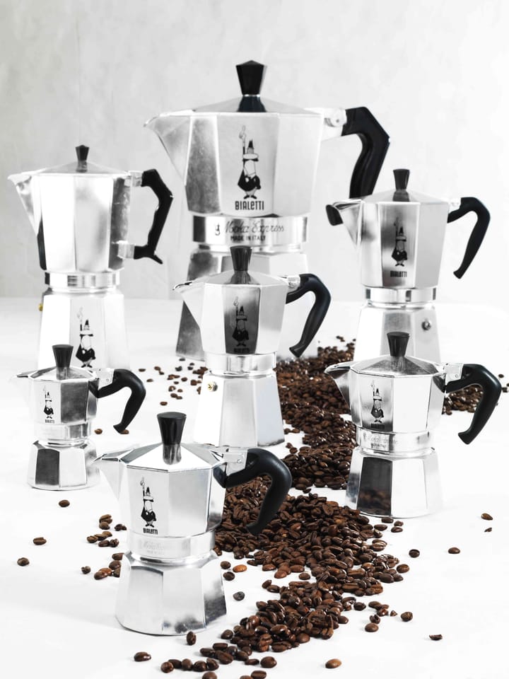 Moka coffee maker 3 cups - Silver - Bialetti