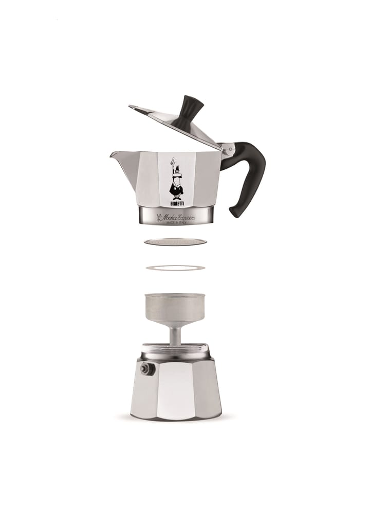 Moka coffee maker 9 cups - Silver - Bialetti