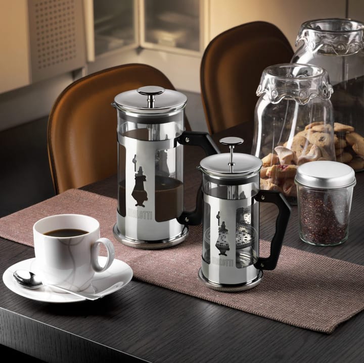 Preziosa coffee press 3 cups - Silver-black - Bialetti