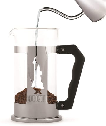 Preziosa coffee press 8 cups - Silver-black - Bialetti