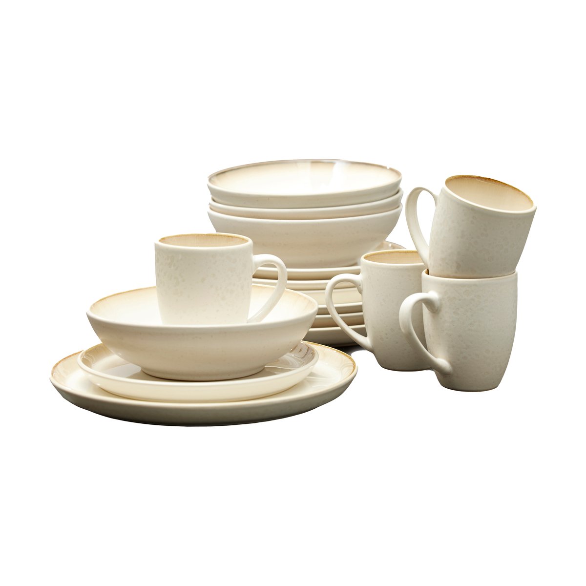 Bitz Bitz dinnerware set 16 pieces Cream white