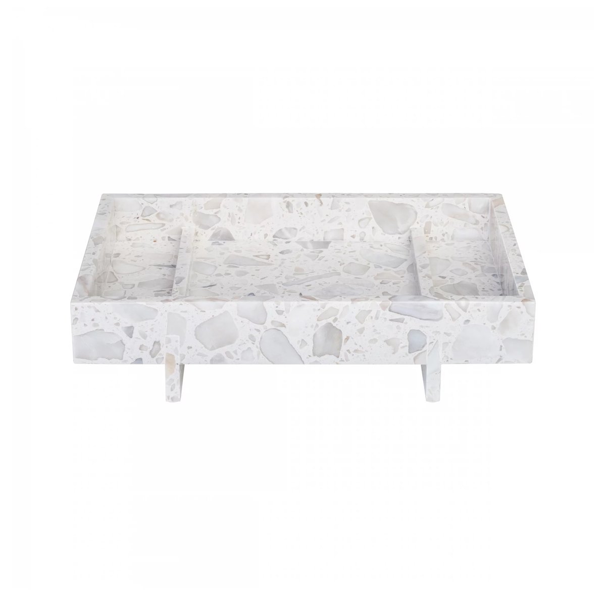 blomus Alegto tray marble 18x30 cm Nimbus cloud | Scandinavian Design | Trays | White