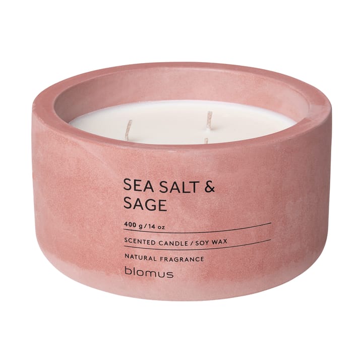 Fraga scented candles 25 hours, Sea salt & Sage-Withered Rose blomus