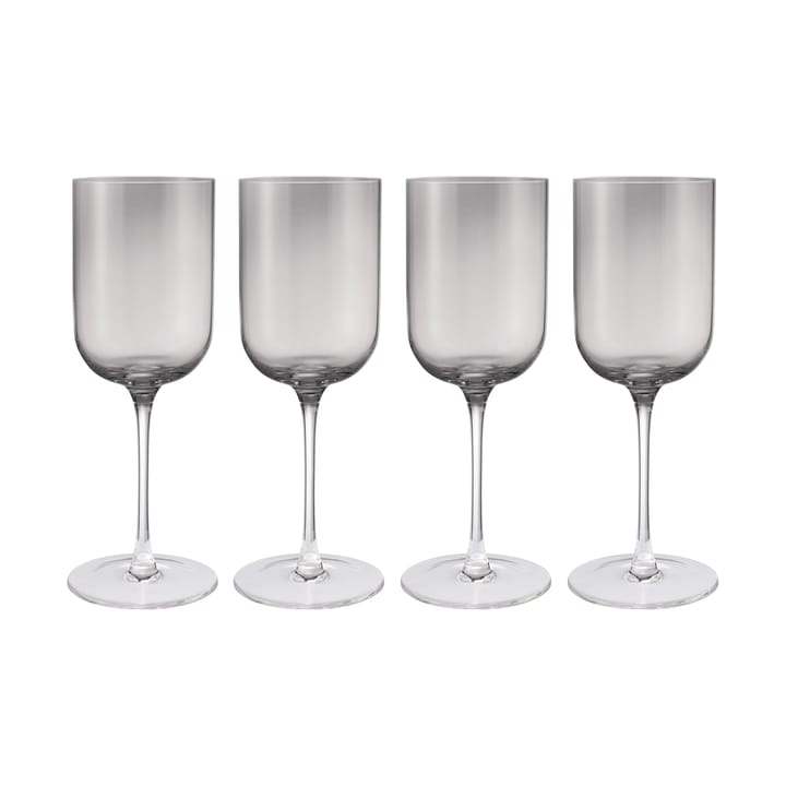 Fuumi red wine glass 40 cl 4-pack - Smoke-clear - Blomus
