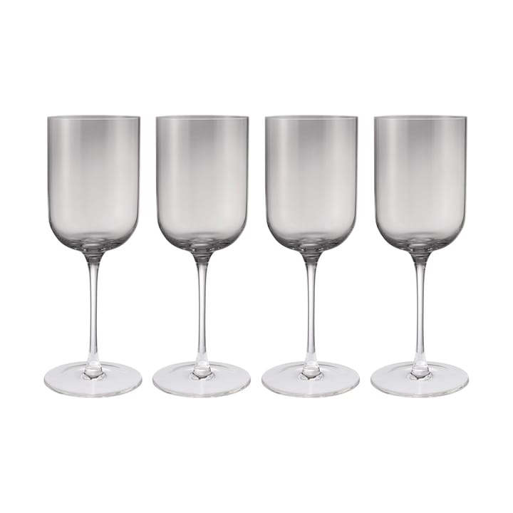 Fuumi red wine glass 40 cl 4-pack - Smoke-clear - blomus