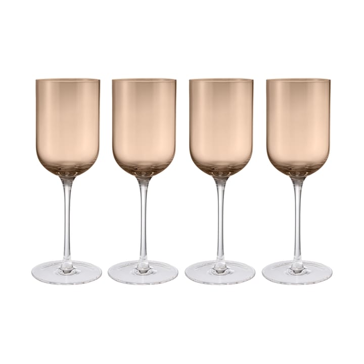 Fuumi wine glass 31 cl 4-pack - Coffee-clear - Blomus