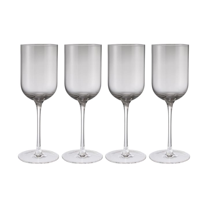 Fuumi wine glass 31 cl 4-pack - Smoke-clear - Blomus