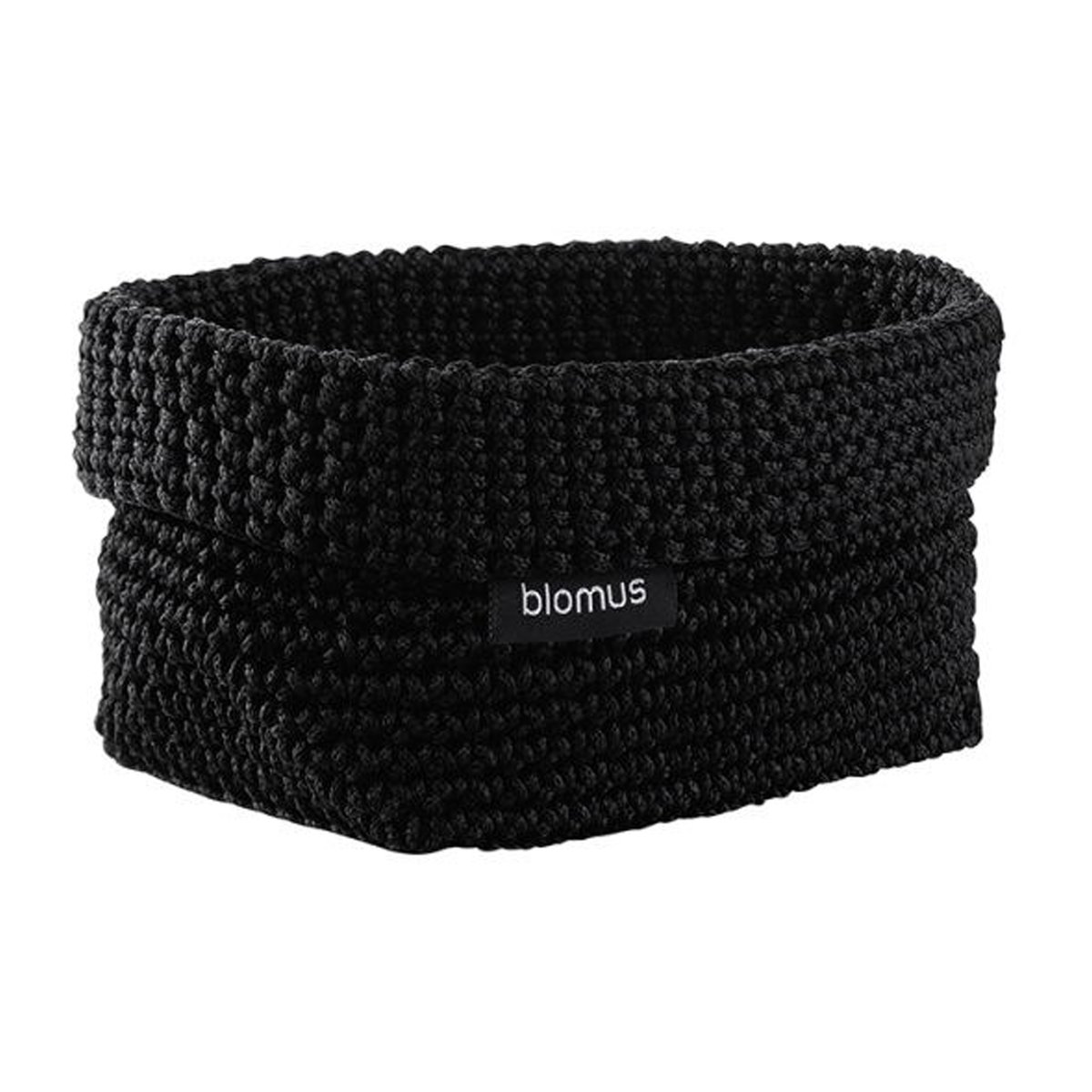 blomus Tela textile basket M 10x15 cm Black | Scandinavian Design | Storage baskets | Black