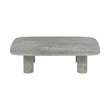 Volos coffee table L 100x70 cm - Silver Travertine - blomus