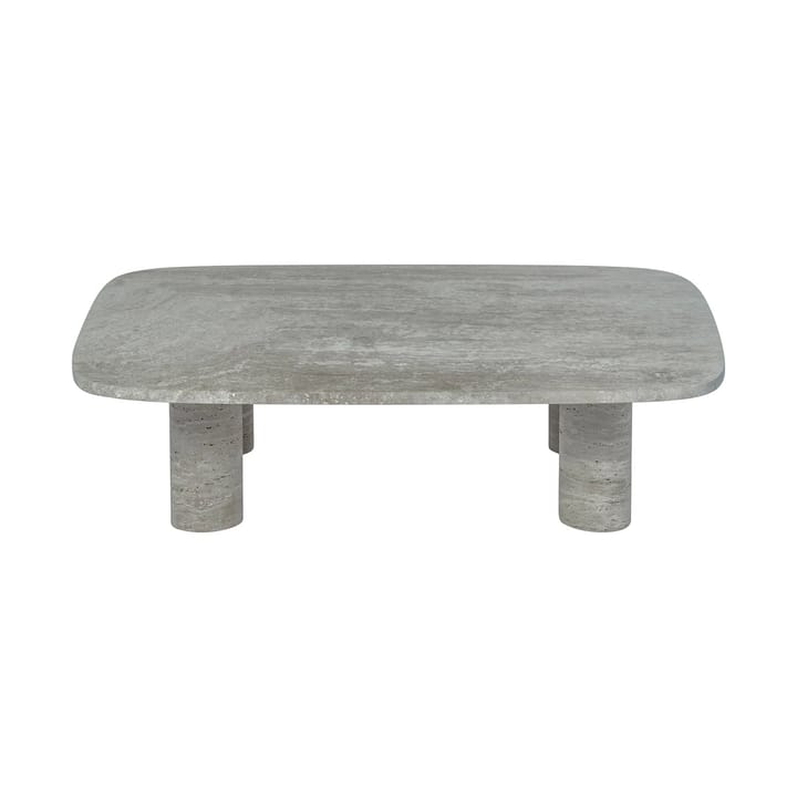 Volos coffee table L 100x70 cm, Silver Travertine blomus