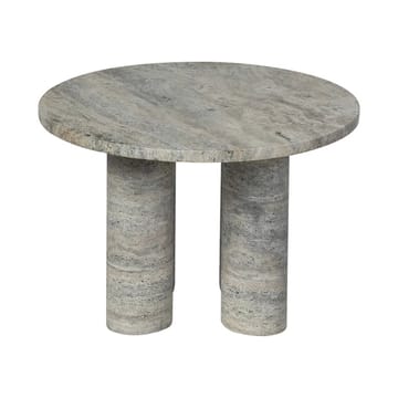 Volos side table S Ø52 cm - Silver Travertine - blomus