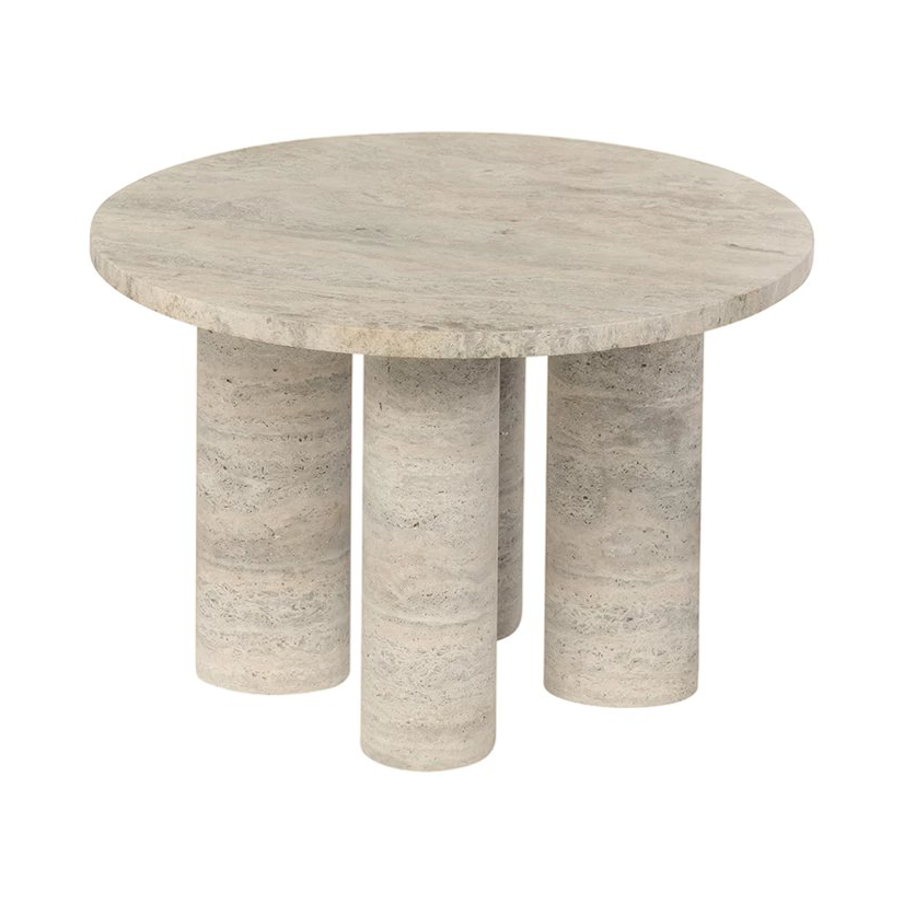 blomus Volos side table S Ø52 cm Travertine