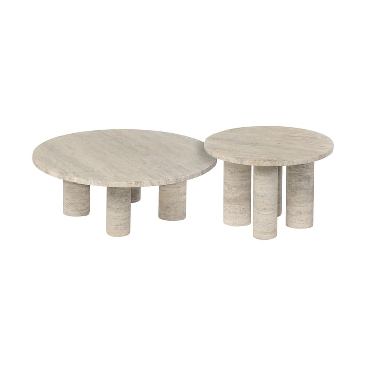 Volos side table S Ø52 cm - Travertine - blomus