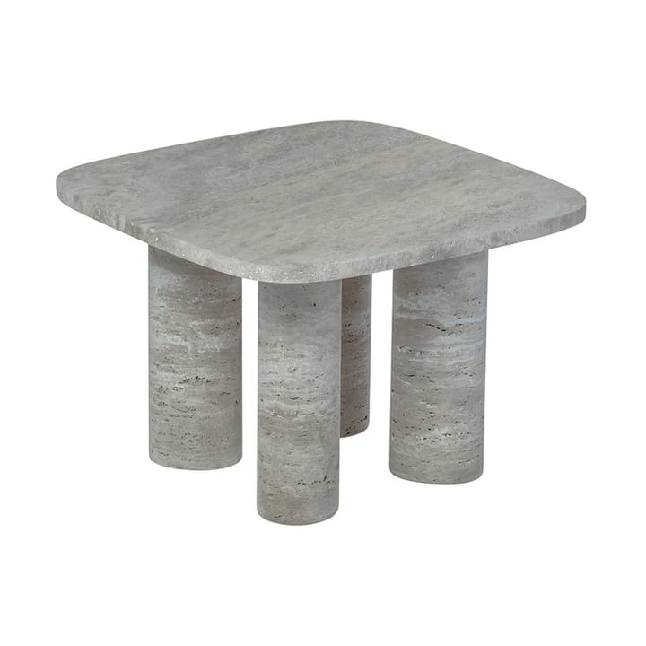 Volos side table S 52x52 cm, Silver Travertine blomus