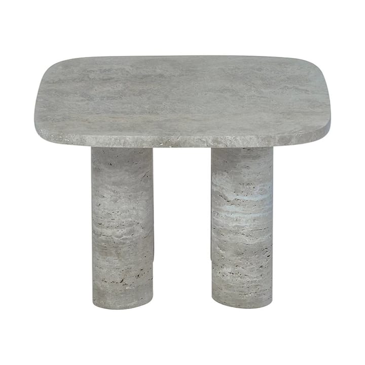 Volos side table S 52x52 cm, Silver Travertine blomus