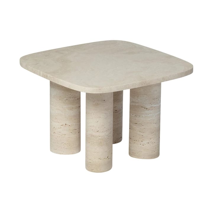 Volos side table S 52x52 cm, Travertine blomus