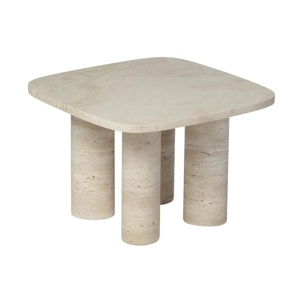 blomus Volos side table S 52x52 cm Travertine