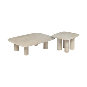 Volos side table S 52x52 cm - Travertine - blomus