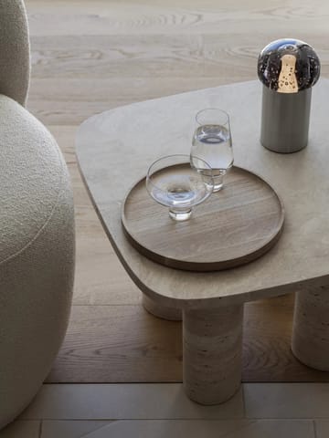 Volos side table S 52x52 cm - Travertine - blomus