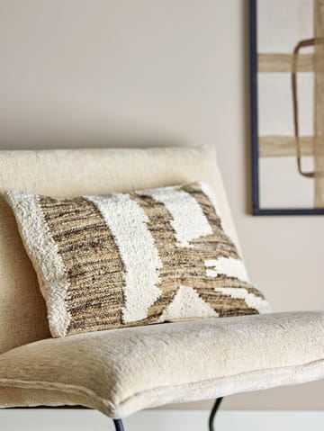 Abano pillow 40x60 cm - White-brown - Bloomingville