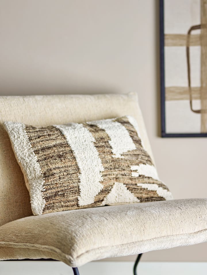 Abano pillow 40x60 cm, White-brown Bloomingville