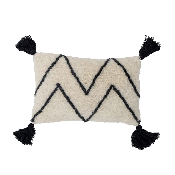 Ayn pillow 25x40 cm - White-black - Bloomingville