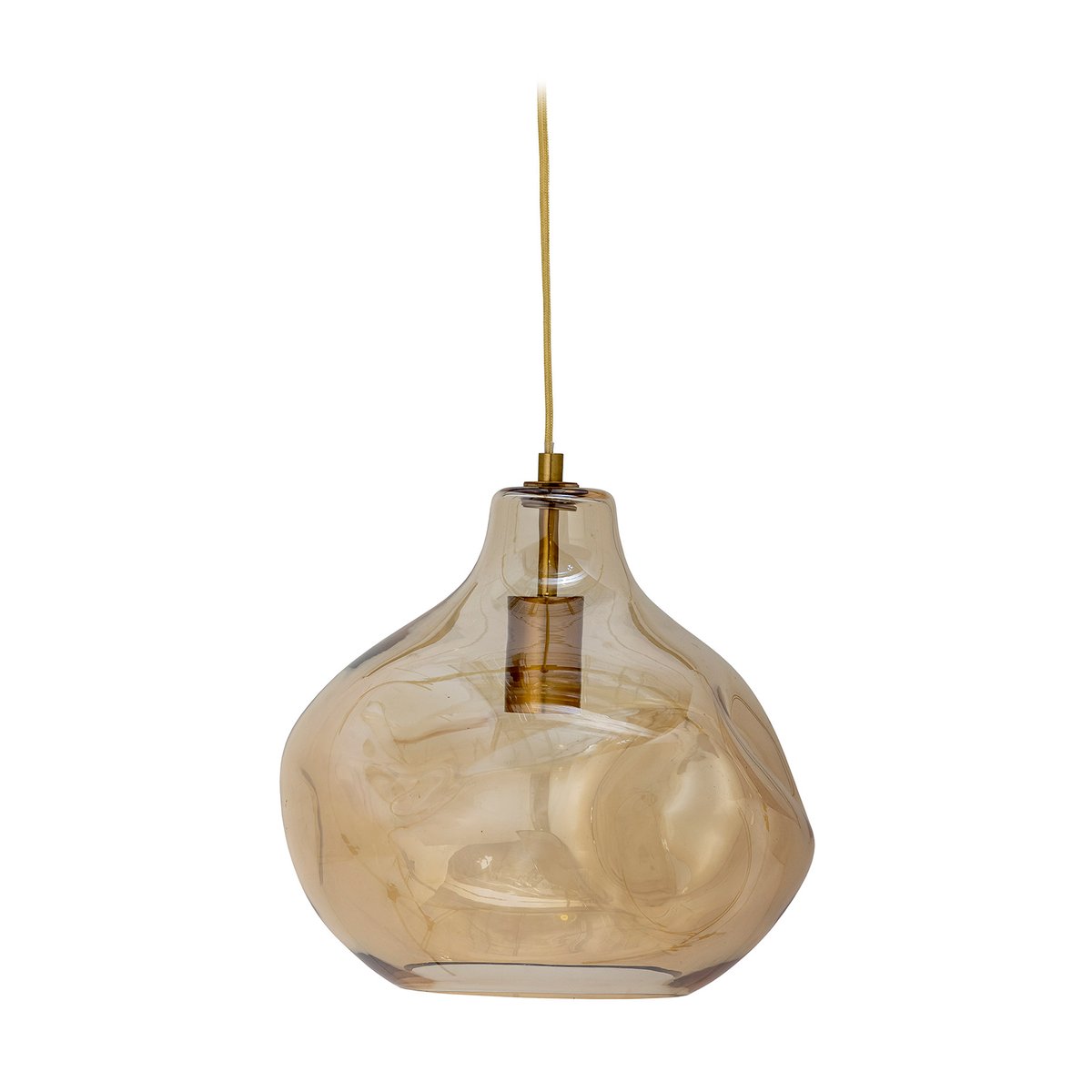 Bloomingville Azizi pendant lamp glass Ø30 cm Brown