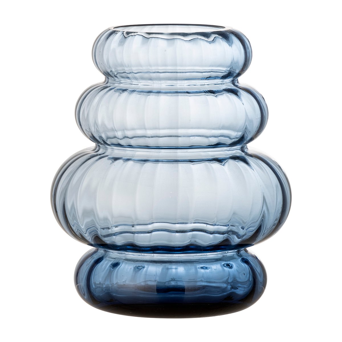 Bloomingville Bing vase 21.5 cm Blue | Scandinavian Design | Vases | Blue