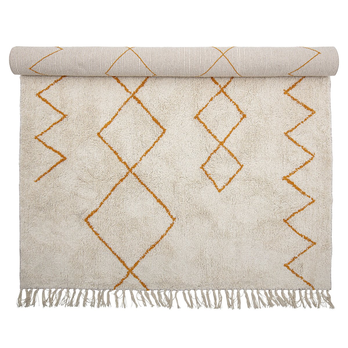 Bloomingville Bloomingville cotton rug 140x200 cm Yellow