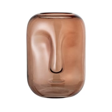 Bloomingville glass vase face 25 cm - brown - Bloomingville