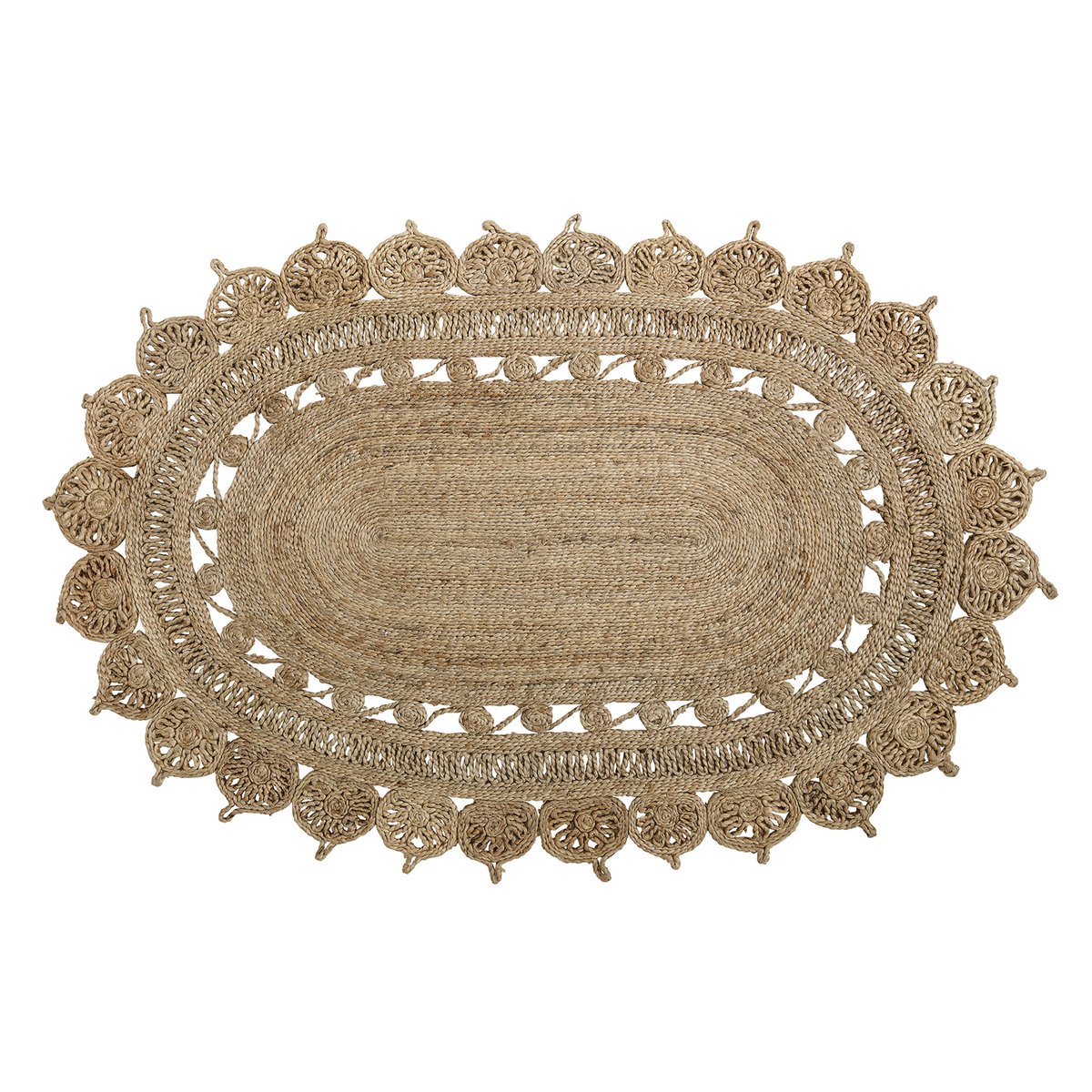 Bloomingville Bloomingville jute rug oval natural