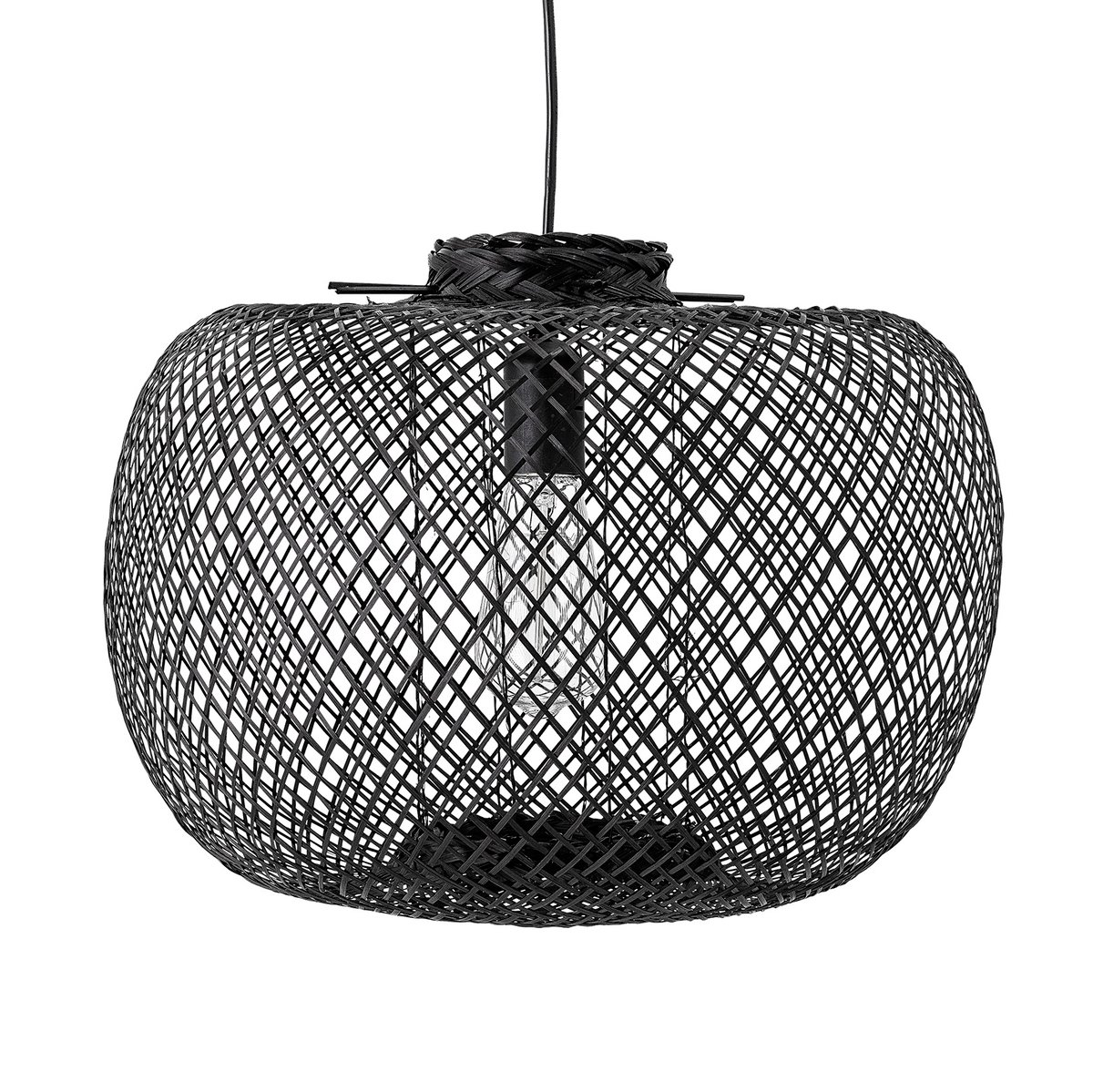 Bloomingville Bloomingville pendant lamp bamboo Ø42 cm black