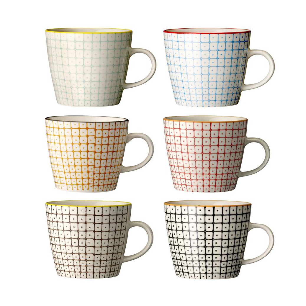 Bloomingville Carla mug 8.3 cm 6 pieces multi