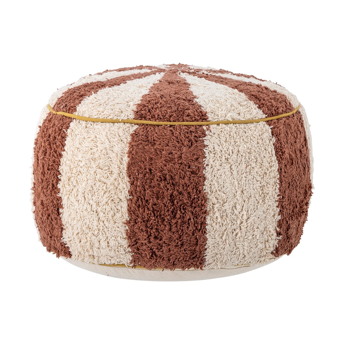 Bloomingville Charoline pouf Ø44 cm Brown-white