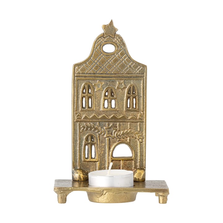 Crista tealight holder 5.5x14 cm - Brass - Bloomingville