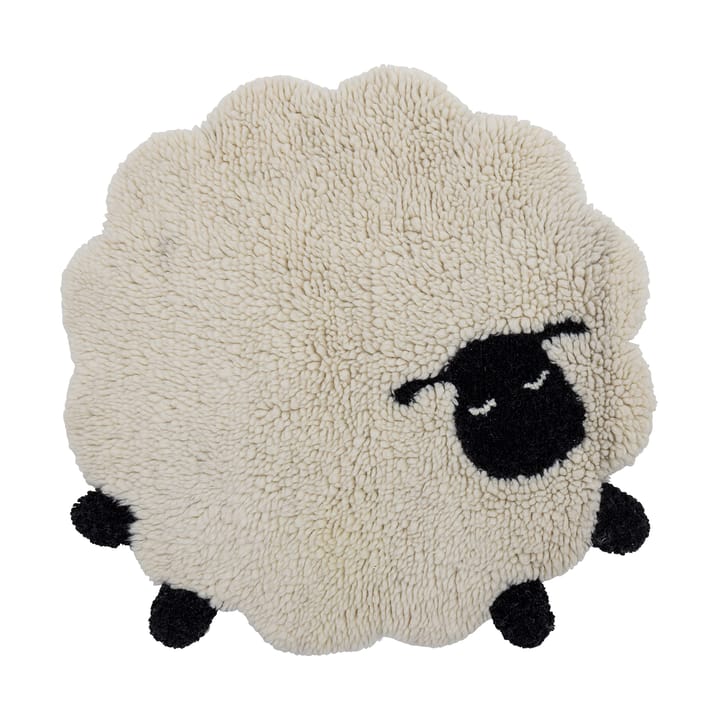 Dolly rug 84x84 cm - White - Bloomingville