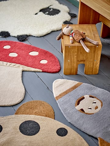 Dolly rug 84x84 cm - White - Bloomingville