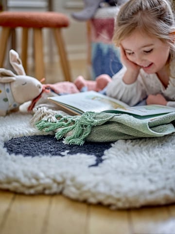 Dolly rug 84x84 cm - White - Bloomingville